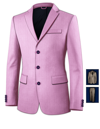 Vestito Su Misura Torino with 3 Buttons, Single Breasted