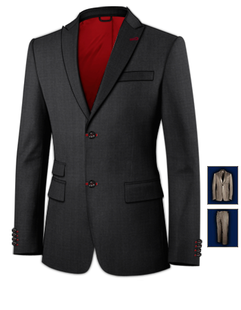 Abiti Uomo Su Misura Salerno with 2 Buttons, Single Breasted