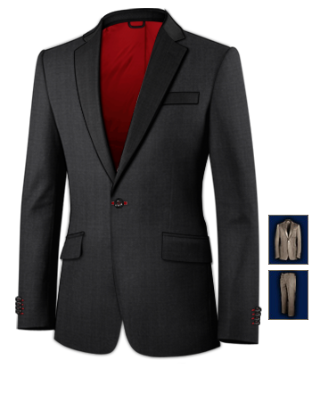 Giacca Su Misura Torino with 1 Button, Single Breasted