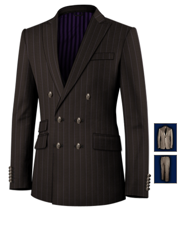 Sartoria Cina with 6 Buttons, Double Breasted (2 To Close)