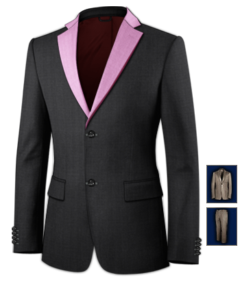 Pantaloni Uomo Su Misura with 2 Buttons, Single Breasted