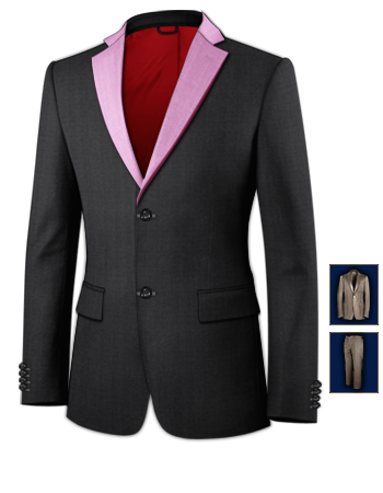 Vestito Su Misura Cina with 2 Buttons, Single Breasted