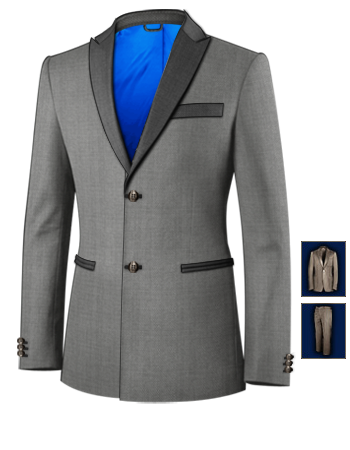 Vestiti with 2 Buttons, Single Breasted