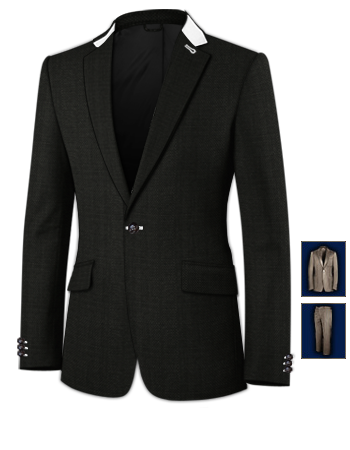 Abiti Su Misura with 1 Button, Single Breasted