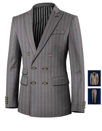 Abiti Da Sera Roma with 6 Buttons, Double Breasted (2 To Close)
