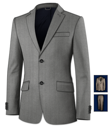 Vestiti Sposo On Line with 2 Buttons, Single Breasted