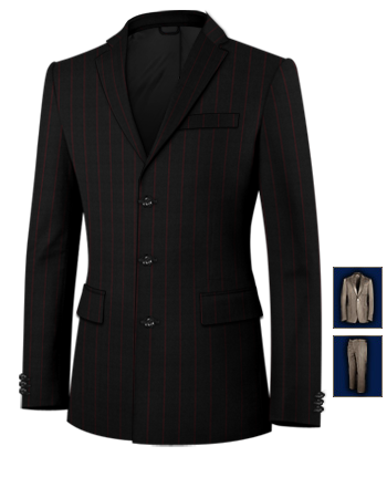Abiti Cocktail Online with 3 Buttons, Single Breasted