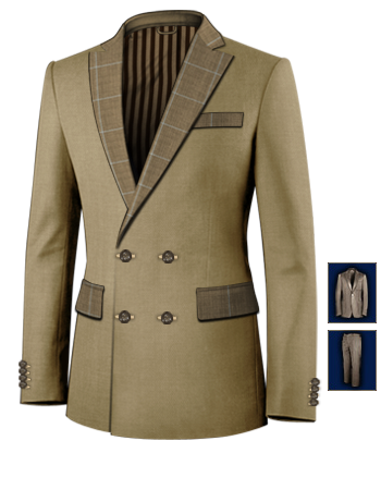 Prezzo Vestito Su Misura with 4 Buttons,double Breasted (2 To Close)