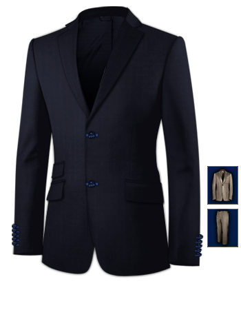 Tute Su Misura with 2 Buttons, Single Breasted