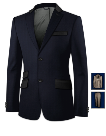 Vestito Su Misura Milano with 2 Buttons, Single Breasted
