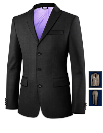 Taylor Vestiti with 3 Buttons, Single Breasted
