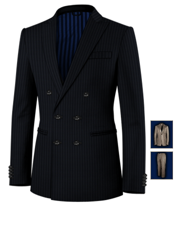 Giacche Su Misura Napoli with 6 Buttons, Double Breasted (2 To Close)