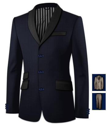 Vestito Turchese Che Accessori with 3 Buttons, Single Breasted