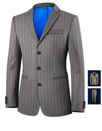 Abiti Da Cerimonia Verona with 3 Buttons, Single Breasted