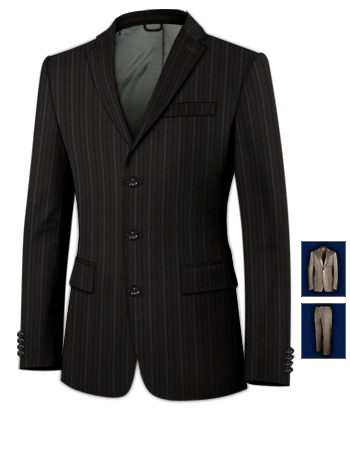 Abiti Sartoriali Varese with 3 Buttons, Single Breasted