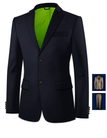 Vestito Da Cerimonia Su Misura with 2 Buttons, Single Breasted