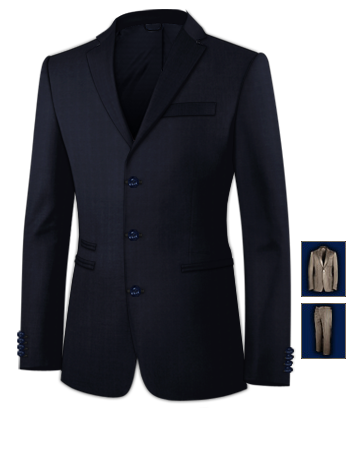 Abitisumisura with 3 Buttons, Single Breasted