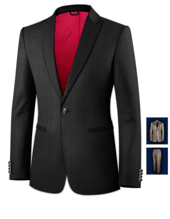 Abiti Da Sposo Di Lusso with 1 Button, Single Breasted