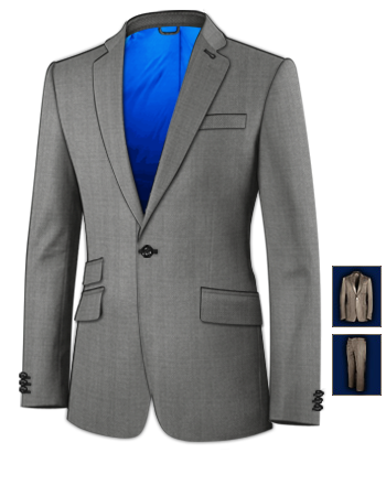 Abtio Da Sposo Su Misura with 1 Button, Single Breasted