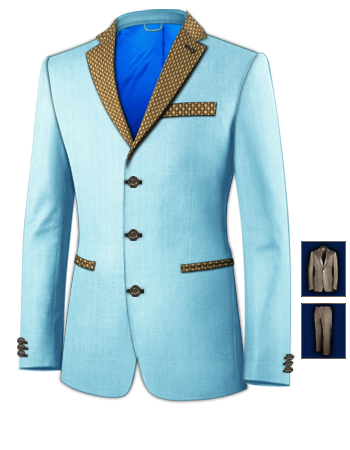 Abiti Da Uomo Su Misura Vestiti Da Cerimonia Uomo with 3 Buttons, Single Breasted