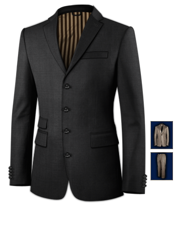 Vestiti Matrimonio Uomo Su Misura with 4 Buttons, Single Breasted