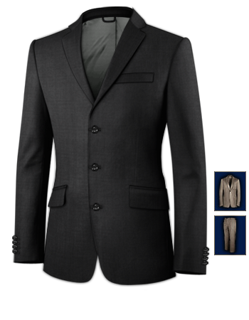 Abiti Su Misura Trentino with 3 Buttons, Single Breasted