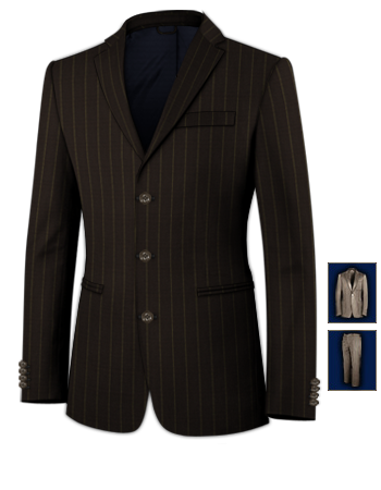 Abito Da Ballo with 3 Buttons, Single Breasted