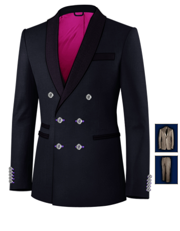 Abiti Per Cerimonia A Reggio Calabria with 6 Buttons, Double Breasted (2 To Close)