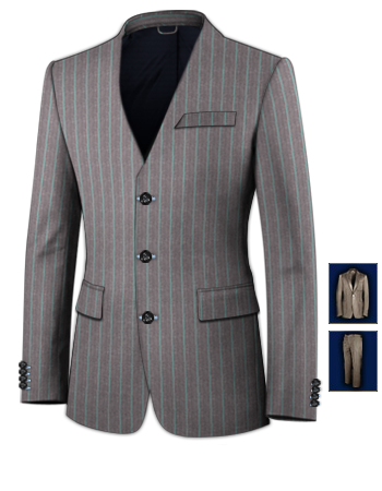 Abiti Da Cerimonia Carpenedolo with 3 Buttons, Single Breasted