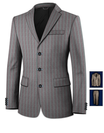 Vestiti Su Misura Firenze with 3 Buttons, Single Breasted