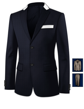 Abiti Sartoriali Maschili Produzione Toscana with 2 Buttons, Single Breasted