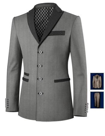 Sarto Confeziona Abiti Da Sposo Su Misura with 4 Buttons, Single Breasted