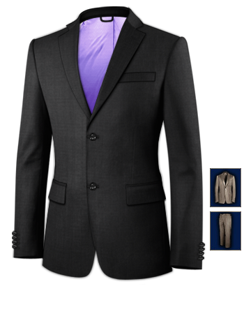 Abito Uomo Online Su Misura with 2 Buttons, Single Breasted