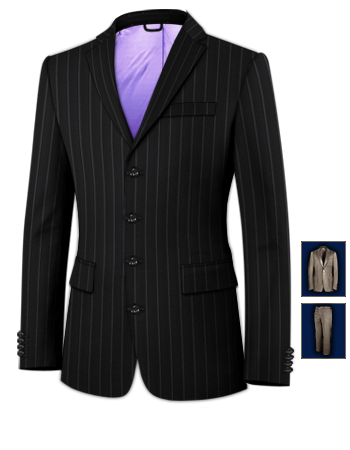 Abiti Maschili Alla Moda with 4 Buttons, Single Breasted