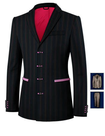 Abiti Eleganti with 4 Buttons, Single Breasted