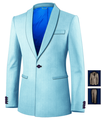 Sartoria Maschile Su Misura with 1 Button, Single Breasted