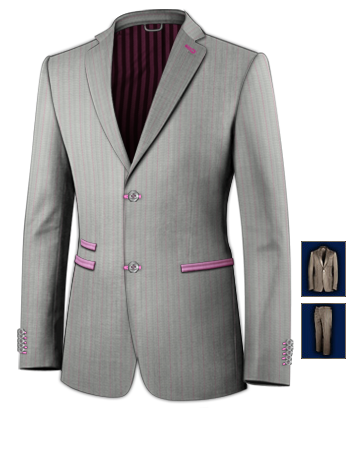 Abiti Da Sera Per Matrimoni with 2 Buttons, Single Breasted