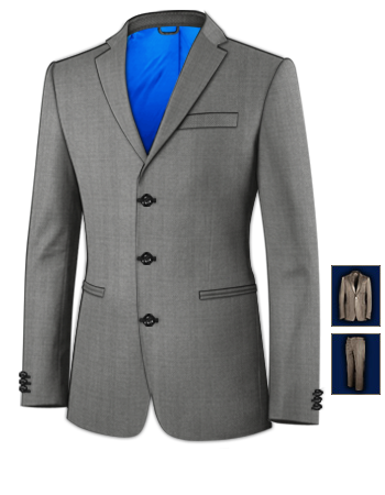 Torino Abiti Sartoriali with 3 Buttons, Single Breasted