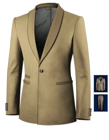Abiti Da Cerimonia with 1 Button, Single Breasted