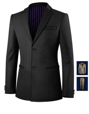 Abiti Da Lavoro Su Misura Capua with 2 Buttons, Single Breasted