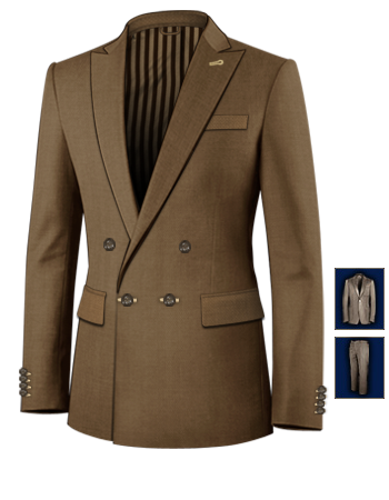Abiti Cerimonia Economici Torino with 4 Buttons, Double Breasted (1 To Close)