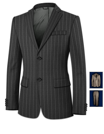 Abiti Uomo Su Misura On Line with 2 Buttons, Single Breasted