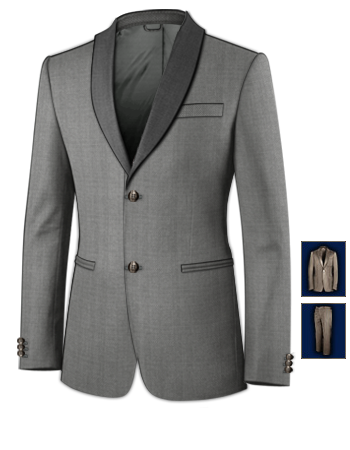 Vestito Sposo Su Misura Online with 2 Buttons, Single Breasted