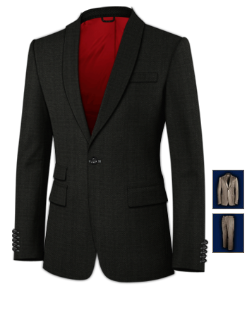 Ordinare Abiti Da Sera Personalizzati with 1 Button, Single Breasted