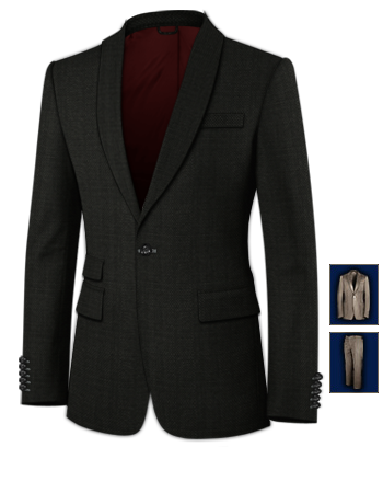 Abbigliamento E Accessori Salerno with 1 Button, Single Breasted