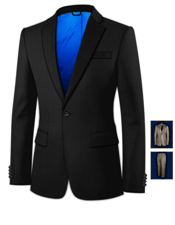 Abiti Da Sposo Sartoriali Su Misura with 1 Button, Single Breasted