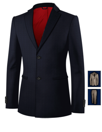 Vestiti Eleganti Economici Taglia 54 with 2 Buttons, Single Breasted