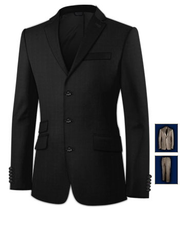 Su Misura Uomo Abbigliamento with 3 Buttons, Single Breasted