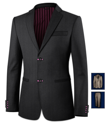 Abiti Di Alta Moda with 2 Buttons, Single Breasted
