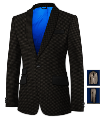 Giacche Su Misura Cosenza with 1 Button, Single Breasted